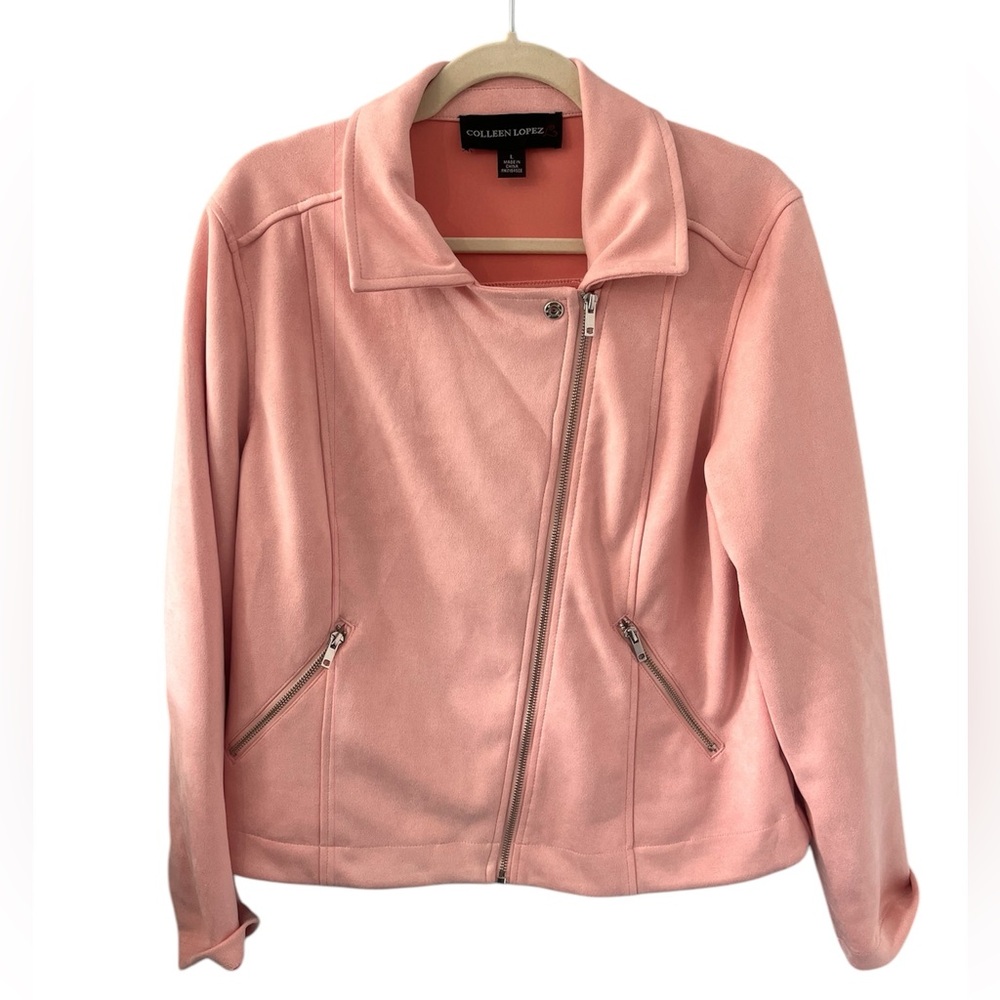 Colleen Lopez Pink Women's Jacket Size L NWOT